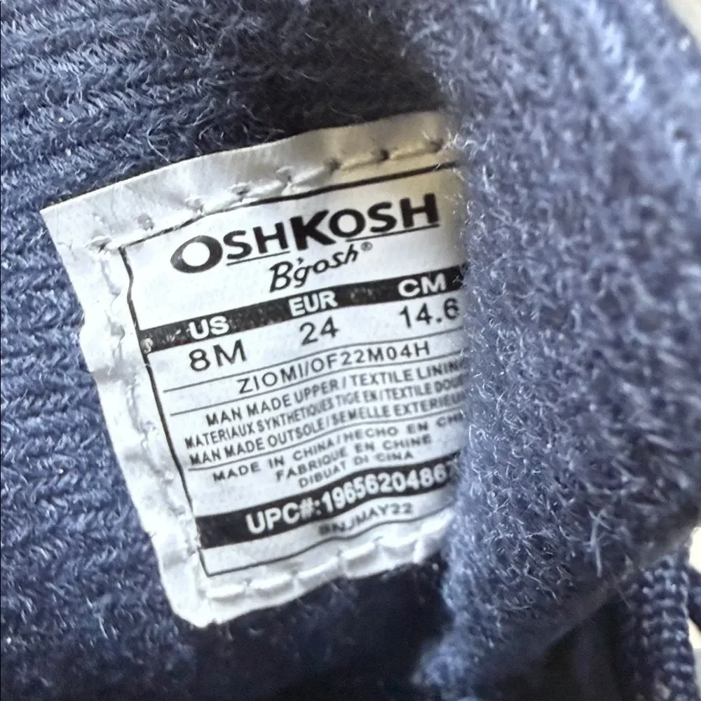 OshKosh B'gosh Navy Floral Lace-Up Kids Ankle Boots